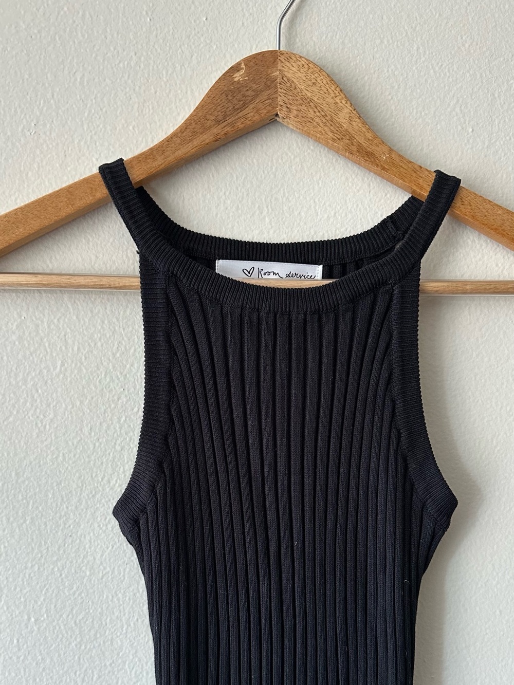 Black Knit Bodycon Dress